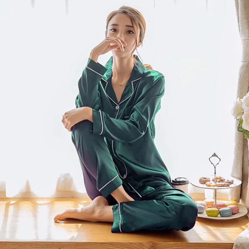 Signature Women Silk Satin Pajamas