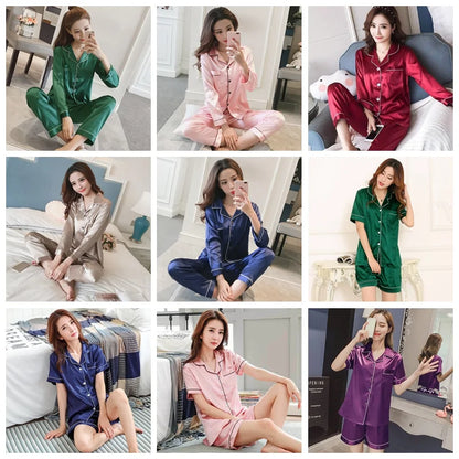 Signature Women Silk Satin Pajamas