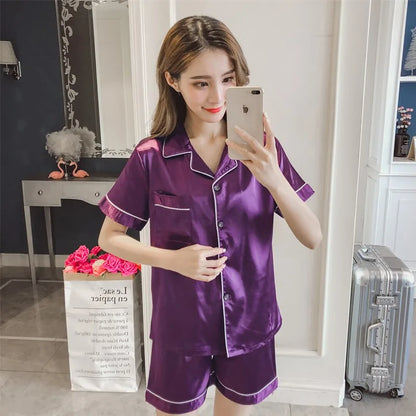Signature Women Silk Satin Pajamas